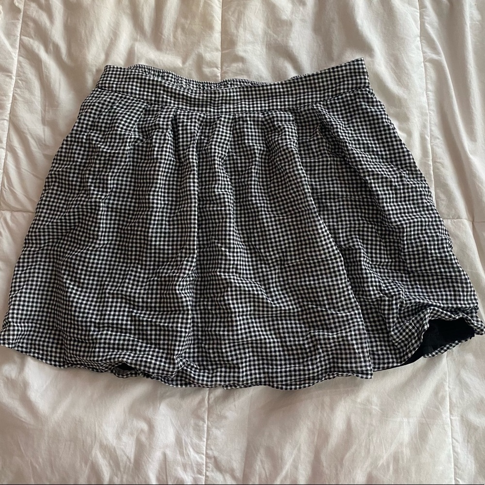 y2k gingham tennis skirt